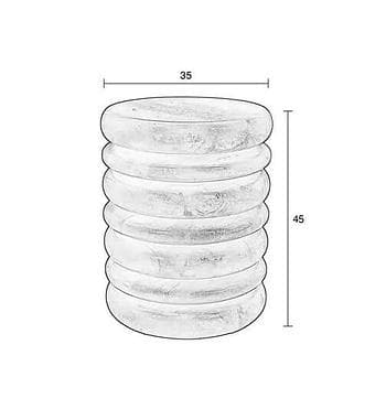 Zuiver :: Stolik / stołek Disc drewniany wys.45 cm
