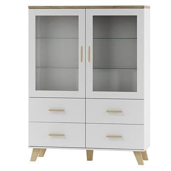 Livorno witryna 2D4S 120cm w stylu skandynawskim